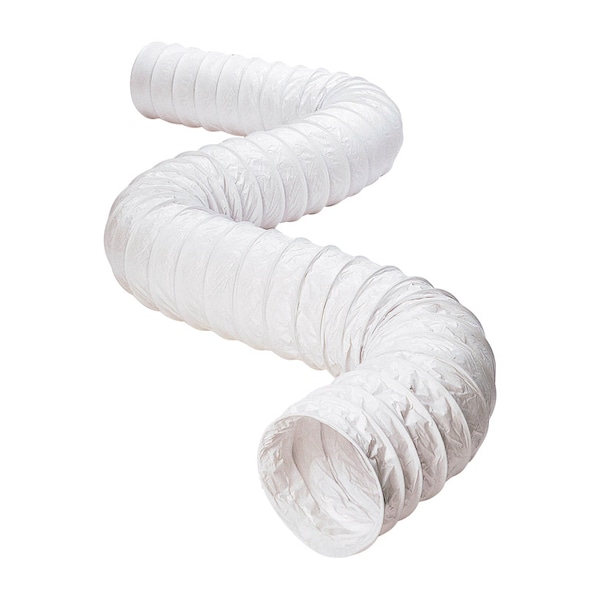 Deflect-O 50 ft. L X 3 in. D White Vinyl Vent Hose